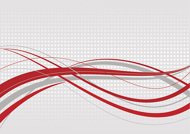 абстрактный волнистые фон - backgrounds abstract swirl red stock illustrations