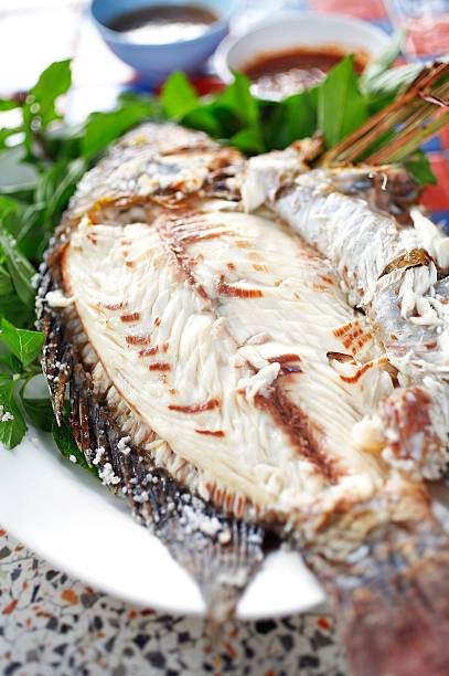 istock close up thai fish grilled with salt 507955017