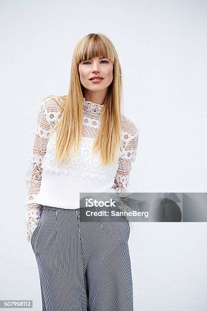 Beautiful Stylish Model Stock Photo - Download Image Now - Blouse, Lace - Textile, Fashion