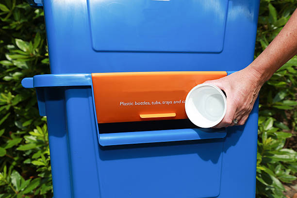istock Eco box for recycling waste material for council collection 507958483