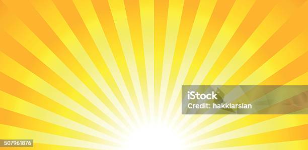 Shiny Sun Lights Summer Banner Background Stock Illustration - Download Image Now - Sunrise - Dawn, Sunbeam, Vector