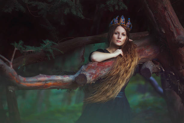 istock Beautiful princess in garden 507966898