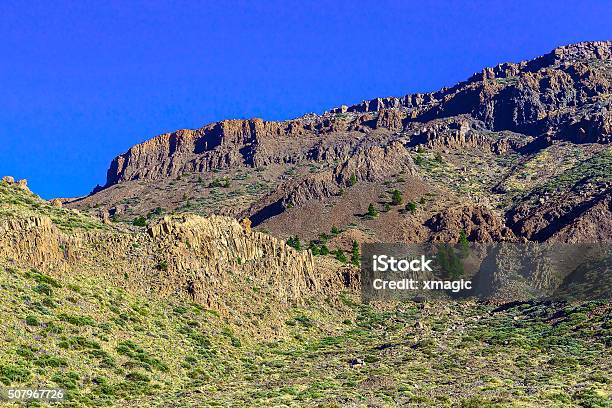 Mountains On Tenerife Island In Spain Stock Photo - Download Image Now - Atlantic Islands, Blue, Day
