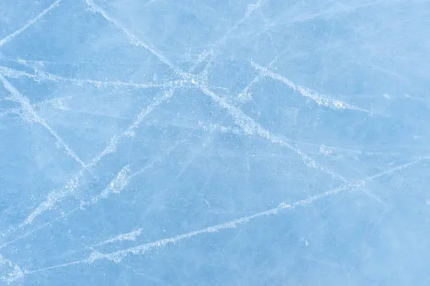 skating marks on an ice skating rink