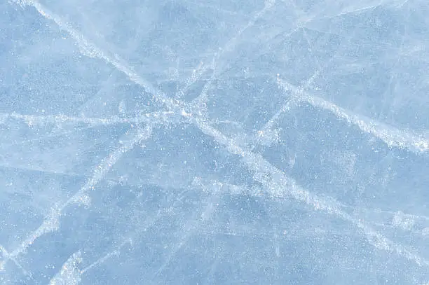 skating marks on an ice skating rink
