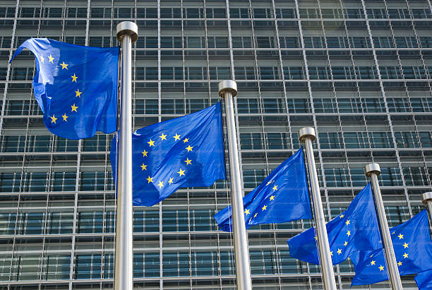 istock EU flags in front of European Commission in Brussels 507971400