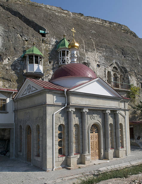 Inkerman Cave Monastery Inkerman cave Monastery of St. Clement. One of the chapels. inkerman stock pictures, royalty-free photos & images