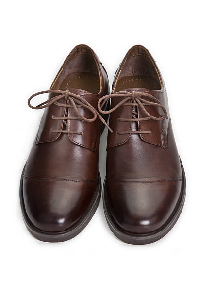 istock Brown man's shoes isolated on white background 507982041