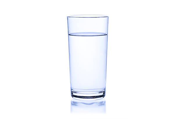 istock Glass of water on a white background 507985565