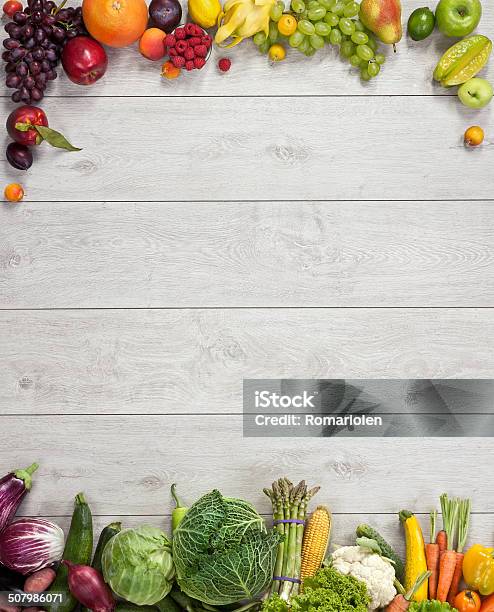 Healthy Eating Background Stock Photo - Download Image Now - Fruit, Vegetable, Backgrounds