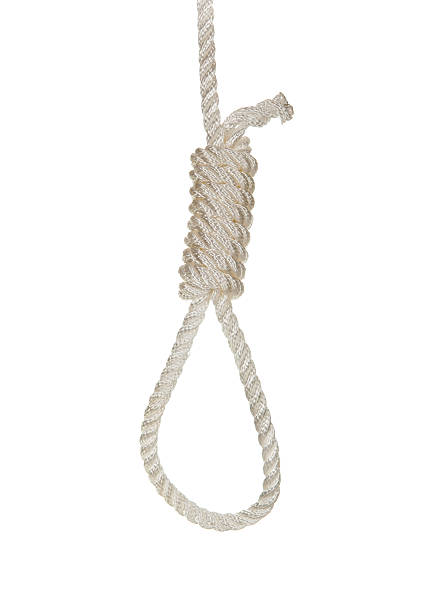 istock Hanging noose on a white rope 507986391