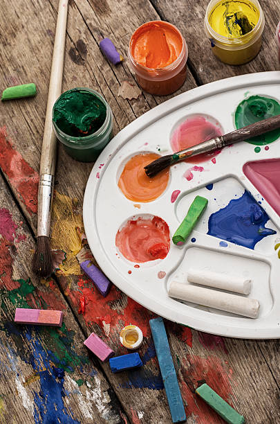 istock color paints,crayons and pencils 507987915