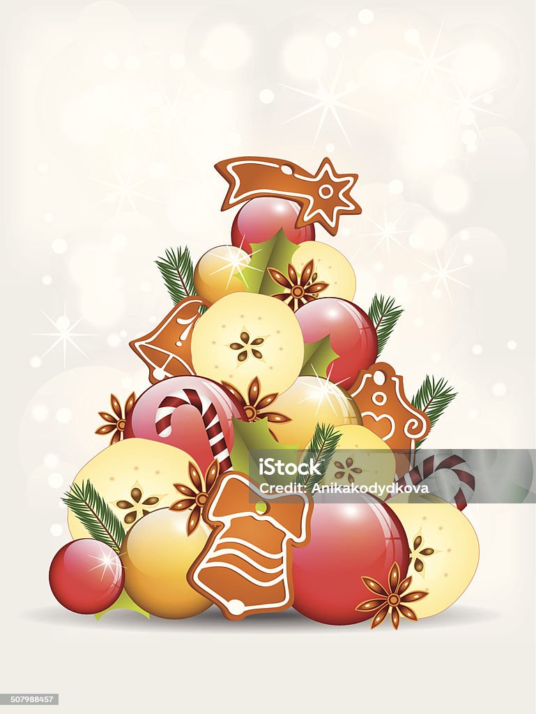 Abstracto árbol de navidad - arte vectorial de Abstracto libre de derechos