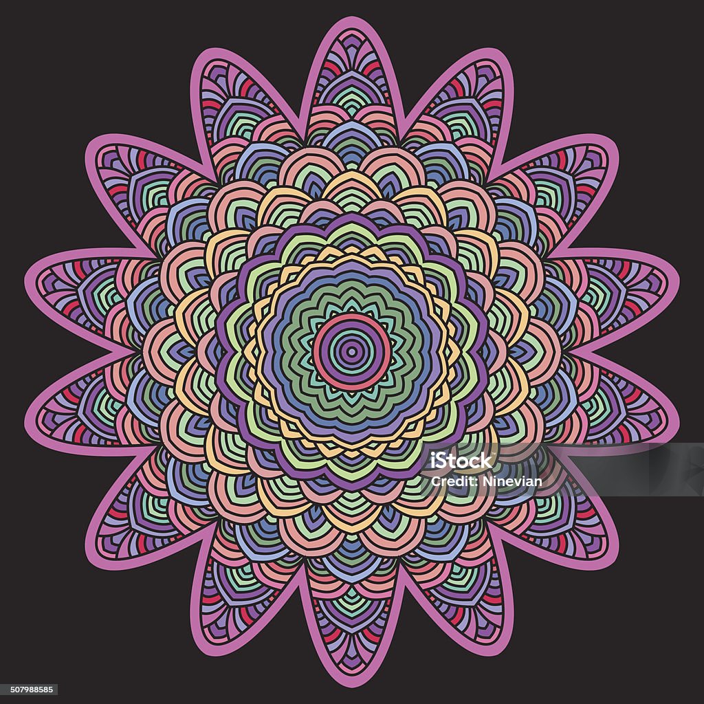 Nudo Celta diseño de tarjeta, mandala, amulet - arte vectorial de Abstracto libre de derechos