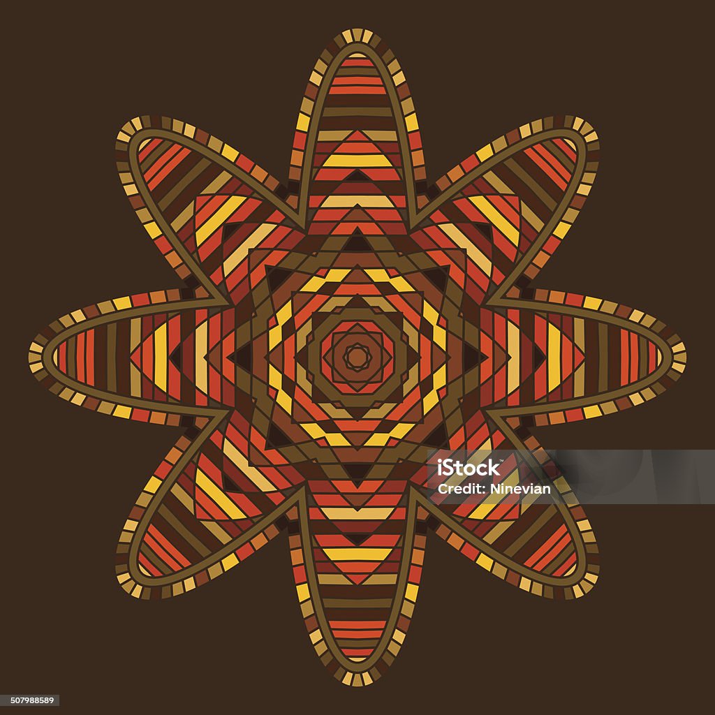 Nudo Celta diseño de tarjeta, mandala, amulet - arte vectorial de Abstracto libre de derechos