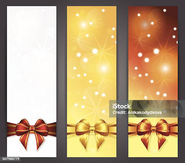 Ilustración de Banners De Navidad y más Vectores Libres de Derechos de Abstracto - Abstracto, Alimento, Amarillo - Color