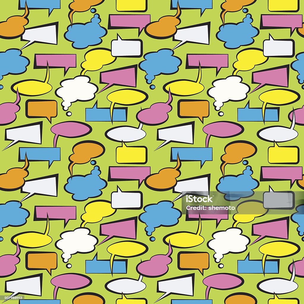 Seamless pattern with speech bubbles Seamless pattern with speech bubbles, color vector background. Vector illustration EPS10. File contains Ai and PDF formats. Abstract stock vector