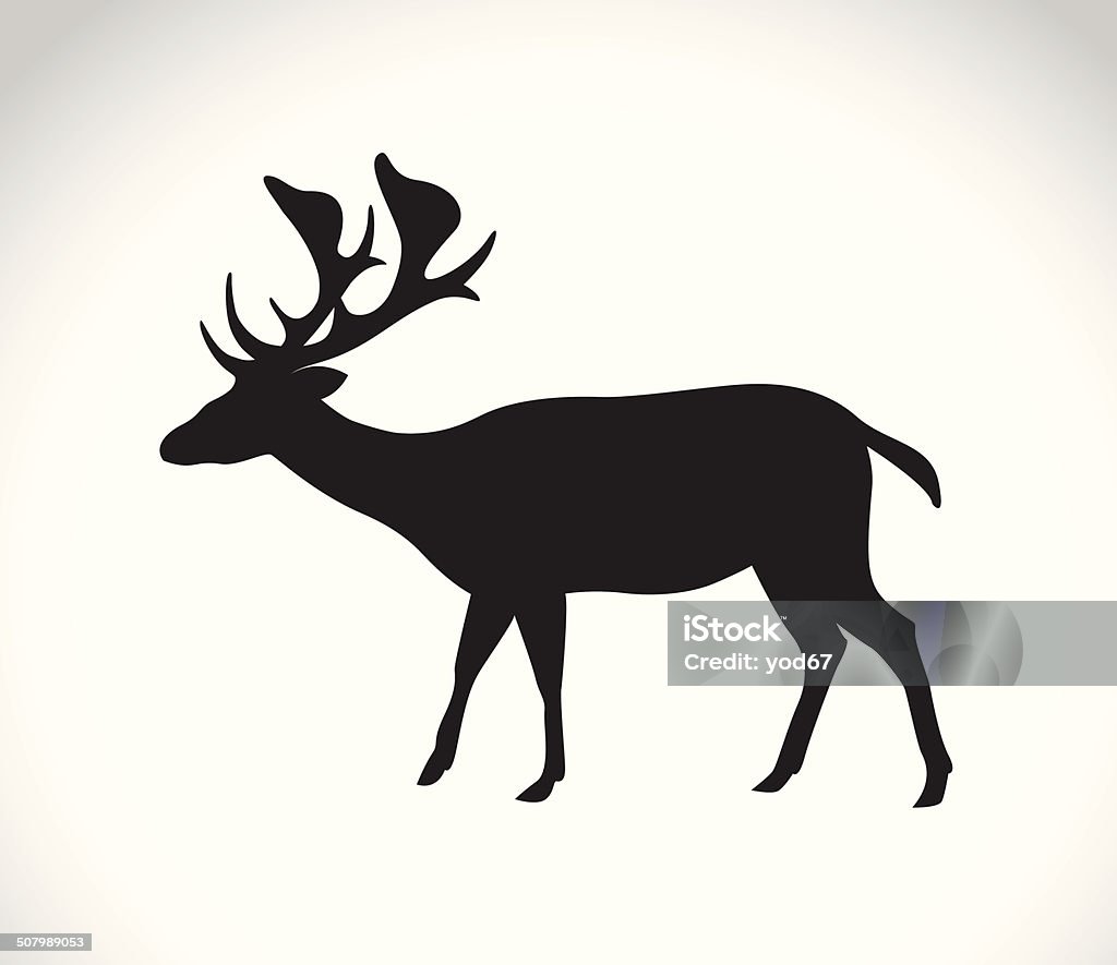 image vectorielle d'un cerf - clipart vectoriel de Adulte libre de droits