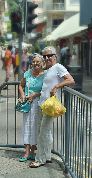 istock beautiful elderly couple in  market 507998122