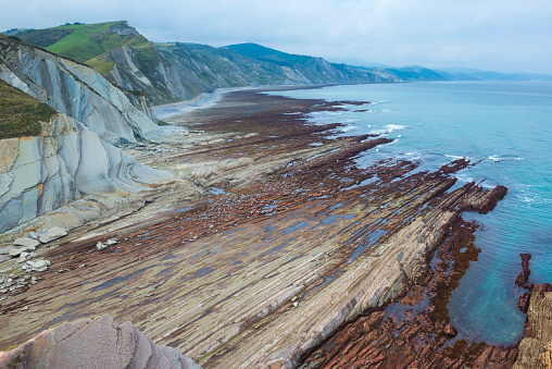 Flysch in Zumaia, Basque Country (Spain)