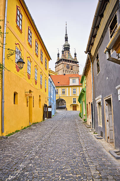 Famous tower of Sighisoara, Romania