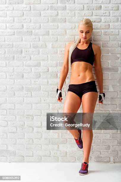 Beautiful Strong Sportswoman Stock Photo - Download Image Now - Active Lifestyle, Activity, Adult