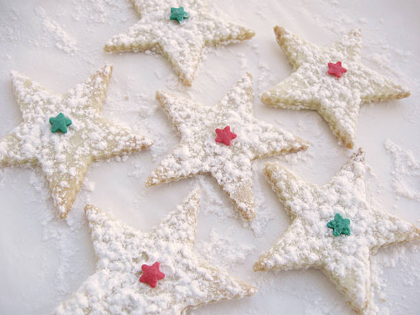 Christmas star shaped cookies