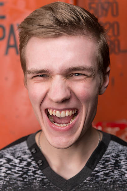 istock Portrait of screaming young men 508006224