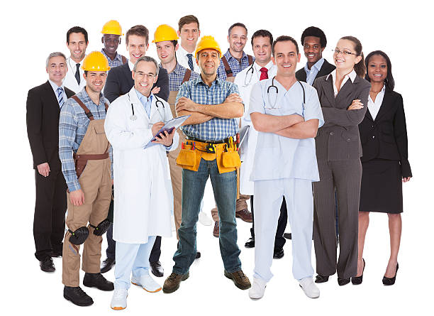 istock Full Length Of People With Different Occupations 508010255