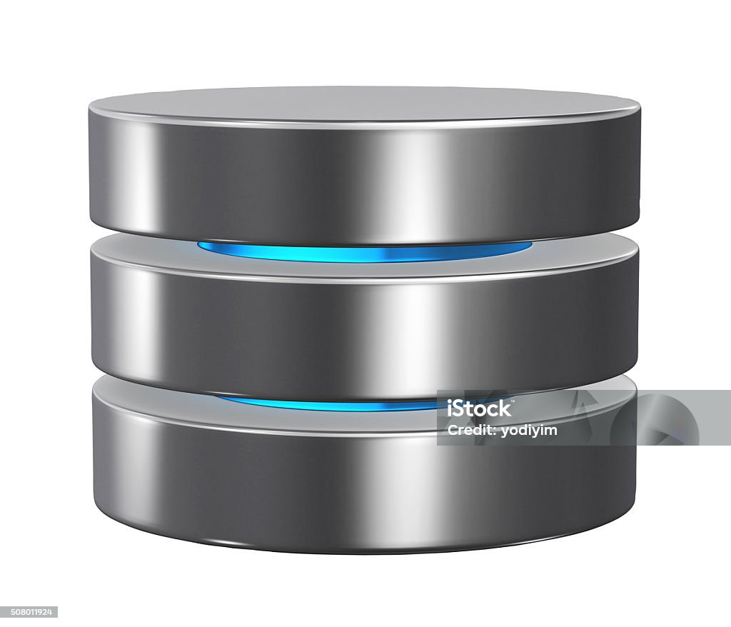 Database storage concept, cloud computing. 3d cloud icon, database storage concept, cloud computing. Database Stock Photo