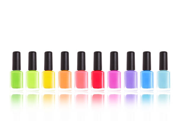 istock Multi colors nail polish. Rainbow of cosmetics. 508012815
