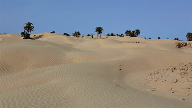 Ruins of Zaafrane a village swallowed up by the sands