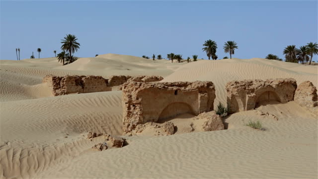 Ruins of Zaafrane a village swallowed up by the sands
