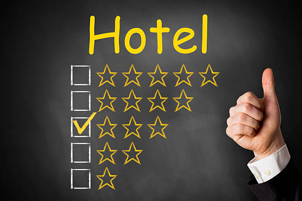 istock hotel thumbs up rating three stars 508015633