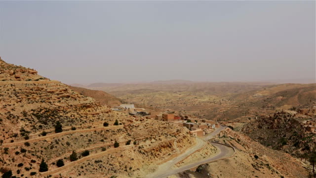 View of Toujane a Berber mountain village , Tunisia