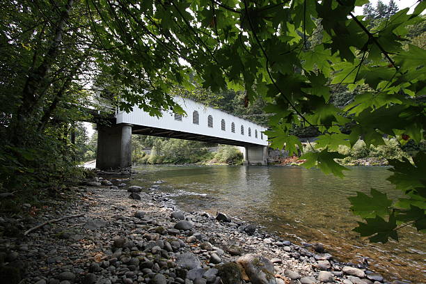 istock Historic Belknap Covered Bridge McKenzie River Oregon Spanning McKenzie River 508016667