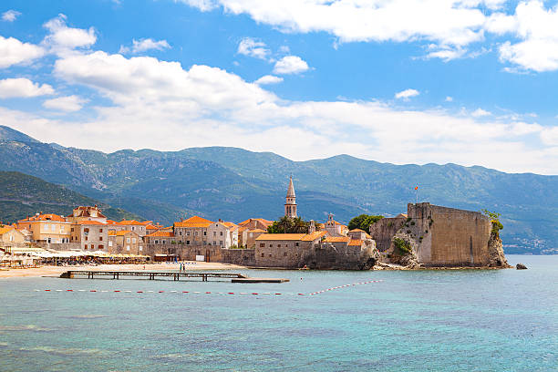 istock Budva coast, beach and Old Town, Montenegro, 508022504