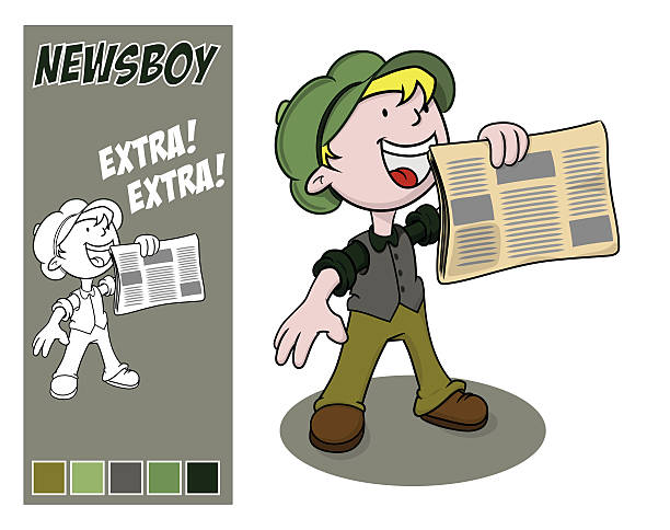 Paper Boy Illustrations, Royalty-Free Vector Graphics & Clip Art - iStock
