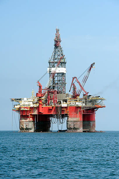 istock Anchored self-propelled oil rig, Walvis Bay, Namibia, Africa 508022848