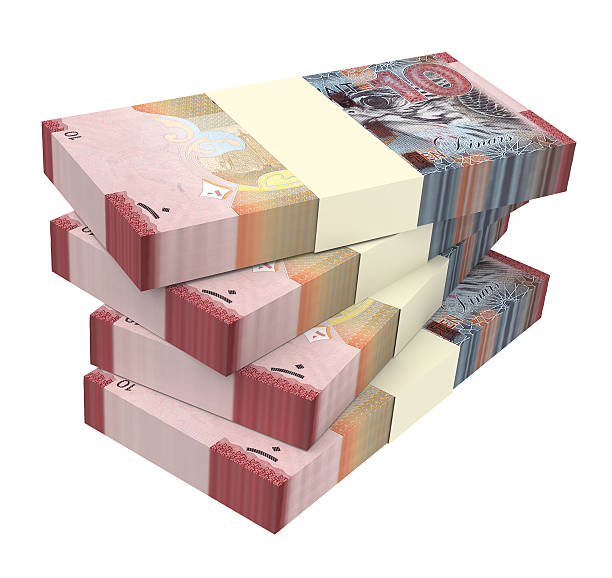 istock Kuwait dinars bills isolated on white background. 508022898