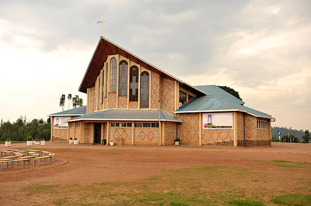 Rwanda: the Cathedral of Kibeho stock photo