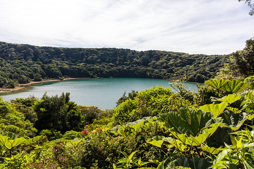 Lake Botos at vulcano Poas in Costa Rica - Amazing lagoon in the cloud forest of vulcano poas