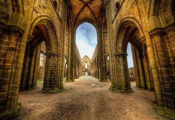 istock Fine-Terre Abbey (Abbaye Saint-Mathieu de Fine-Terre), Brittany 508025008