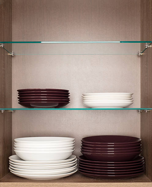 istock clean white and brown dishes 508025460