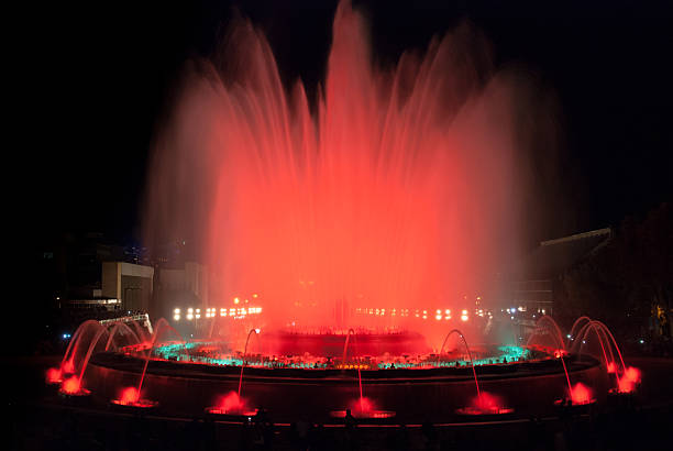 istock Night time in Barcelona, Spain at the magic fountain. 508026580