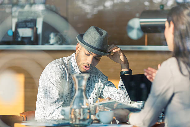 istock Business people discussing in a cafe 508026660