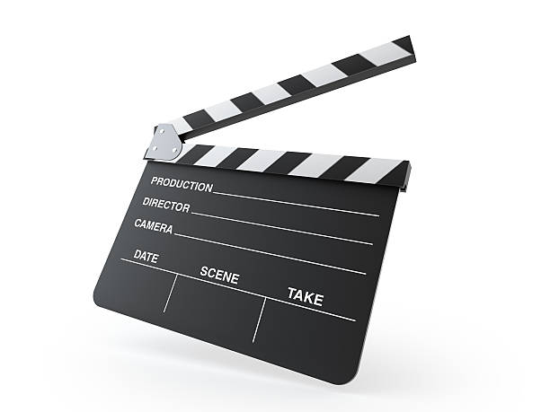 istock Movie Clapper Board Isolated on White Background 508027676