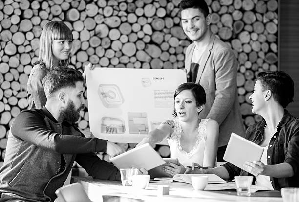 istock Group of young designers at work 508027880