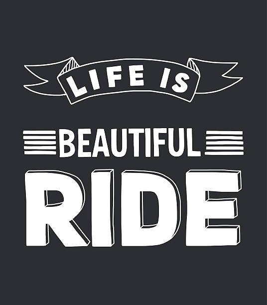 Vector biker quote with motivation phrase Vector biker quote with motivation phrase Hand drawn elements helicopter free drawing stock illustrations