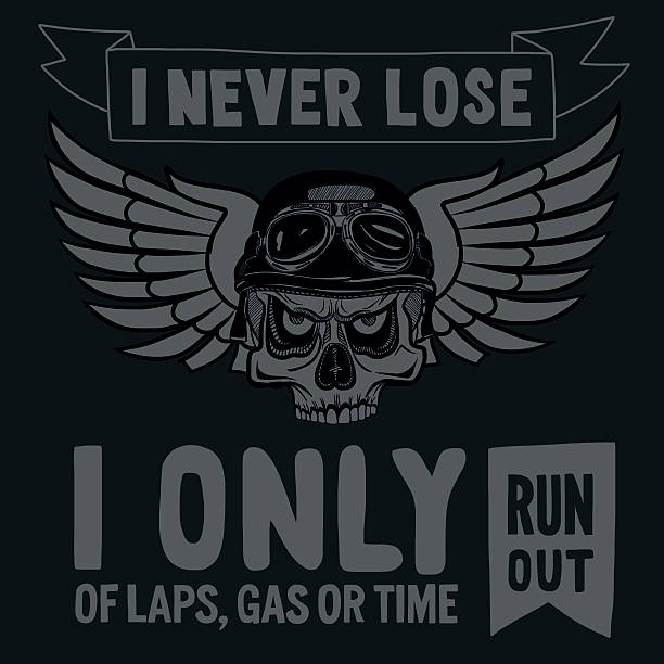 Vector biker quote with motivation phrase Vector biker quote with motivation phrase Hand drawn elements helicopter free drawing stock illustrations